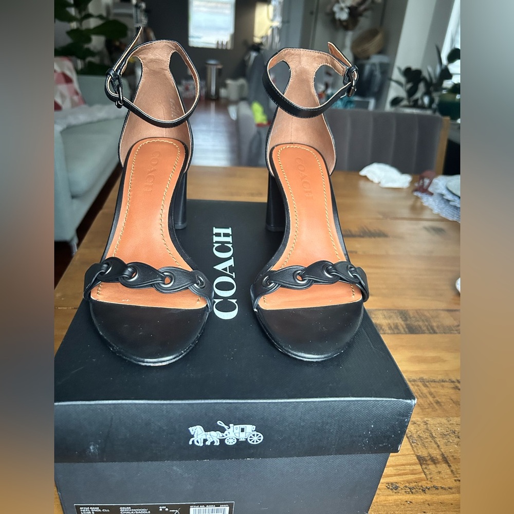 Coach Black and Tan Women's Heels